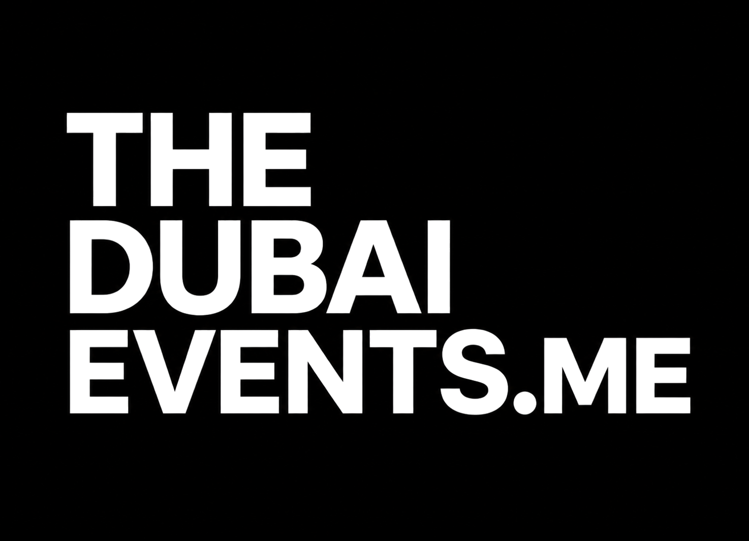 The Dubai Events